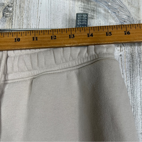 Abercrombie & Fitch Jogger Pants Women Size Medium Neutral Cream Cozy Loungewear - Picture 7 of 11